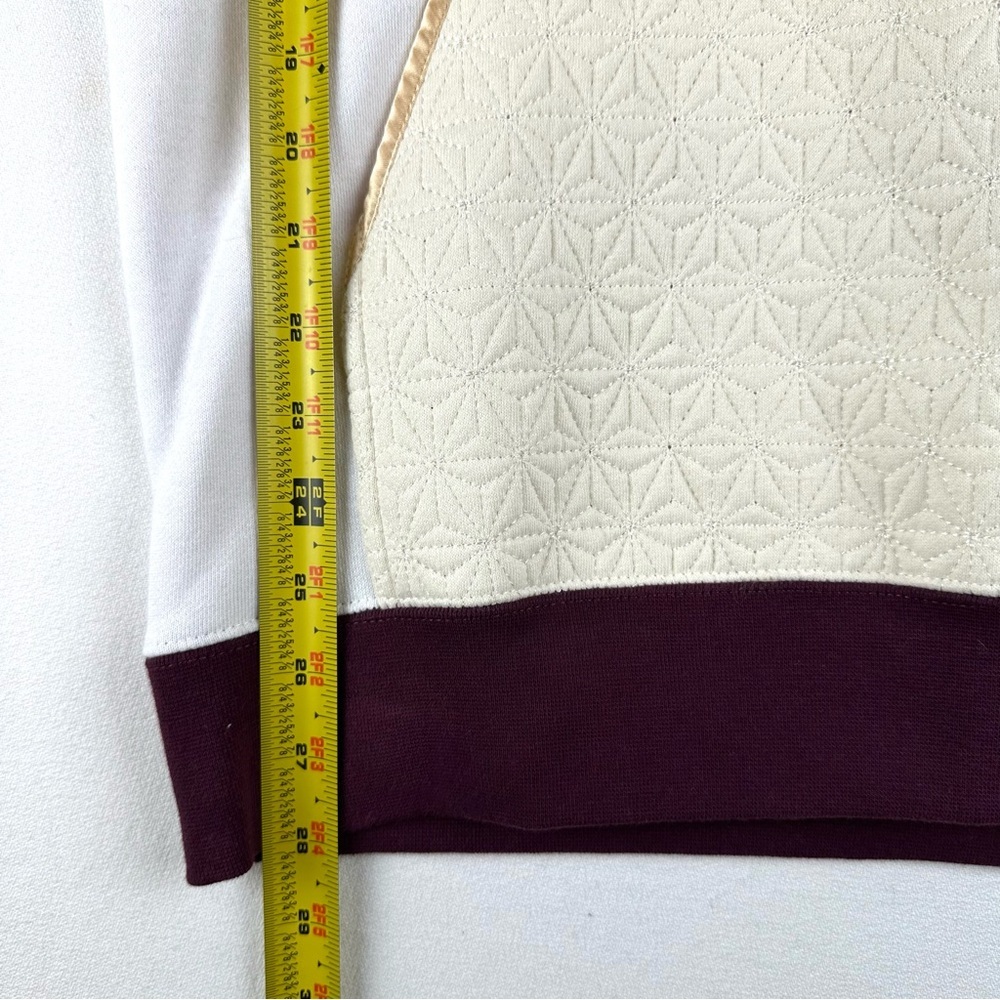 Mediums Collective Quilted Cut & Sew Textured Hoodie‎ Sweatershirt Unisex - Picture 11 of 11